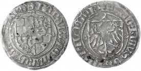 Brandenburg-Preußen
Friedrich II., 1440-1470
Groschen o.J. Brandenburg a.d. Havel. sehr schön, Prägeschwäche. Bahrfeldt 33.