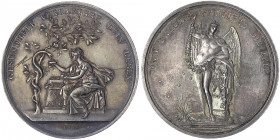 Brandenburg-Preußen
Friedrich Wilhelm III., 1797-1840
Silbermedaille o.J.(um 1800) von Loos. GESUNDHEIT VERLAENGRE DEIN LEBEN. Göttin der Gesundheit...