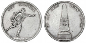 Brandenburg-Preußen
Friedrich Wilhelm III., 1797-1840
Silbermedaille o.J.(um 1800) von Loos. SEY SCHNELL/SO IST DEIN LOHN GEWISS. 39 mm; 19,24 g.
v...