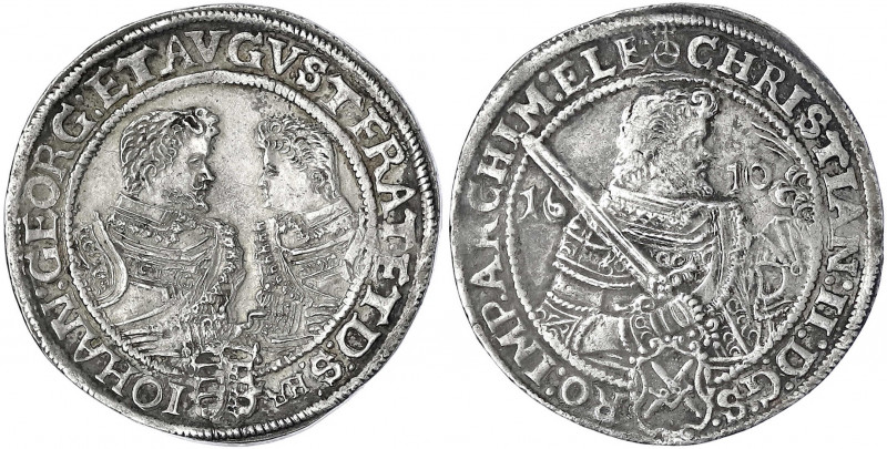 Sachsen-Albertinische Linie
Christian II., Johann Georg I. und August, 1602-161...