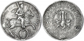 Sachsen-Albertinische Linie
Johann Georg I., 1615-1656
Silbermedaille 1626 von Kitzkatz, Dresden. Auf den obersächsischen Kreistag zu Leipzig. 38 mm...