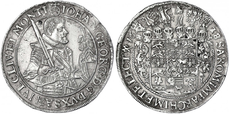 Sachsen-Albertinische Linie
Johann Georg I., 1615-1656
Reichstaler 1628 Mzz. g...