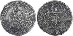 Sachsen-Albertinische Linie
Johann Georg I., 1615-1656
Reichstaler 1631 HI, Dresden. sehr schön, Randfehler, schöne Patina. Schnee 845. Davenport. 7...