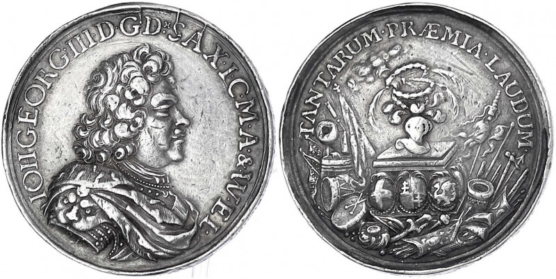 Sachsen-Albertinische Linie
Johann Georg III., 1680-1691
Silbermedaille o.J.(1...