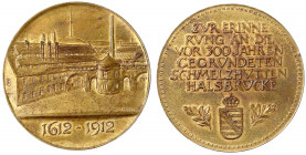 Medailleure
Hörnlein, Friedrich Wilhelm *1873, +1945
Bronzemedaille 1912. 300 Jf. der Schmelzhütten Halsbrücke. 50 mm. Im Etui.
vorzüglich/Stempelg...