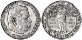 Personenmedaillen
Hindenburg, Paul von. *1847 Posen, +1934 Neudeck
Silbermedaille 1930 von Glöckler, auf den 5. Jahrestag seiner Wahl zum Reichspräs...