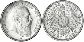 Baden
Friedrich I., 1856-1907
2 Mark 1906 G. Seltener Jahrgang.
prägefrisch/fast Stempelglanz, sehr selten in dieser Erhaltung. Jaeger 32.