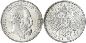 Hessen
Ludwig IV., 1877-1892
2 Mark 1891 A. Stempelglanz, Prachtexemplar, sehr selten in dieser Erhaltung. Jaeger 70.