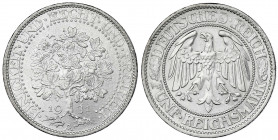 Kursmünzen
5 Reichsmark Eichbaum Silber 1927-1933
1931 A. fast Stempelglanz, Prachtexemplar. Jaeger 331.