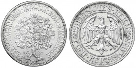 Kursmünzen
5 Reichsmark Eichbaum Silber 1927-1933
1931 A. vorzüglich. Jaeger 331.
