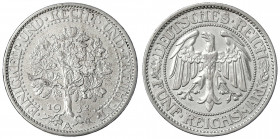Kursmünzen
5 Reichsmark Eichbaum Silber 1927-1933
1932 A. fast vorzüglich. Jaeger 331.