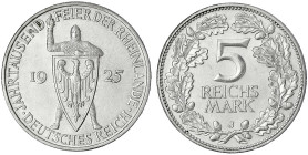 Gedenkmünzen
5 Reichsmark Rheinlande
1925 J. gutes vorzüglich, selten. Jaeger 322.