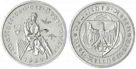 Gedenkmünzen
3 Reichsmark Vogelweide
1930 A. Polierte Platte, winz. Kratzer. Jaeger 344.