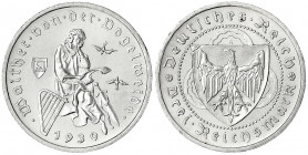 Gedenkmünzen
3 Reichsmark Vogelweide
1930 A. vorzüglich/Stempelglanz. Jaeger 344.