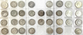Ausland
Europa
33 Stück: 32 Silbermünzen des 19. und 20. Jh. in Crowngröße. Frankreich (u.a. Napoleon), Belgien, Italien, Sizilien, Niederlande, Lux...