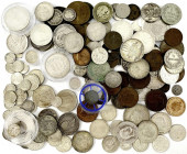 Sammlungen allgemein
158 bessere oder gut erhaltene Münzen aus aller Welt ab dem 17. Jh. Meist Silber, dabei Belgien, Frankreich, Habsburg, Russland,...