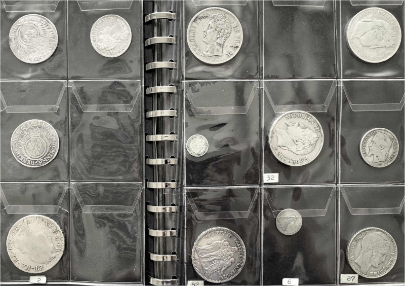 Sammlungen allgemein
267 verschiedene Münzen aus Frankreich, Großbritannien und...