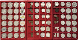 Sammlungen allgemein
Schwarzer Münzkoffer mit 89 Münzen aus 1862 bis 1999. Dabei 27 X USA 1 Dollar Silbergedenkmünzen u.a. Olympiade, Silver Eagle (t...