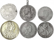 Sammlungen allgemein
6 alte Silbermünzen: Emden Gulden zu 28 Stübern, Schwarzenberg Taler, Sachsen Taler 1823, Österreich Erzherzog Ferdinand II. Tal...