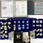 Sammlungen allgemein
Karton mit Bund Numisblätter 1/97 - 3/97 Melanchthon, Diesel und Heine, ca. 100 große und kleine Cu/Ni- Medaillen, div. Folder u...