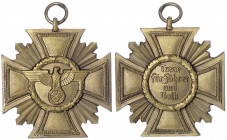 Deutschland
Drittes Reich, 1933-1945
NSDAP-Dienstauszeichnung, 3. Stufe für 10 Jahre in Bronze. vorzüglich. Niemann 6.03.08c.