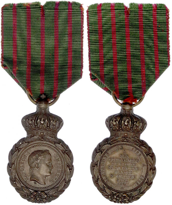 Frankreich
Bronzenes Ehrenzeichen am Band "1821" (St.-Helena-Medaille). Erinner...