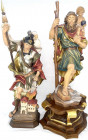 Skulpturen und Plastiken
2 farbige Holzskulpturen aus dem Grödnertal von August Goller in St. Ulrich: Heiliger Florian (Höhe 50 cm) und Heiliger Chri...