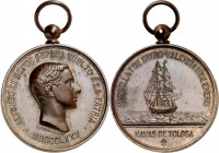 1875. Alfonso XII. Valencia. Regreso de Alfonso XII. Medalla. (Calvó 208) (Cru.Medalles 648) (RAH 672) (Ruiz Trapero 794 y 795) (Pérez Guerra 754) (V....