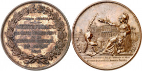 1878. Alfonso XII. Exposición Universal de París. Certificado de participación. Medalla. (Ruiz Trapero 838 anv) (V. 482 anv). Grabador: F. Sala. Marca...