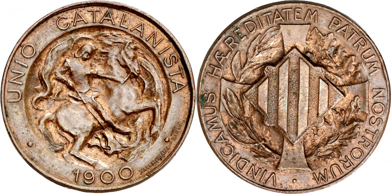 1900. Unió Catalanista. Barcelona. Medalla (5 céntimos). (AC. 132) (Cru.Medalles...