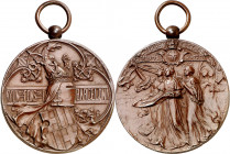 1902. Alfonso XIII. Barcelona. Fiesta de la Mercè. Medalla. (Cru.Medalles 958c). Grabador: E. Arnau. Cobre. 75,37 g. Ø50 mm con anilla. EBC+.