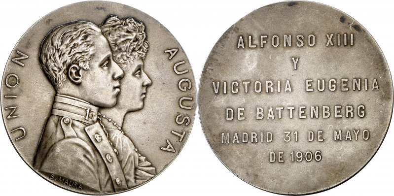 1906. Alfonso XIII. Madrid. Matrimonio de Alfonso XIII con doña Victoria Eugenia...