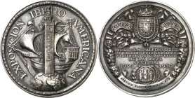 1929-1930. Alfonso XIII. Sevilla. Exposición Iberoamericana. Medalla. Grabador: Arnillas y Matallana. Autor: S. Martínez. Marca en canto: PLATA - 916 ...