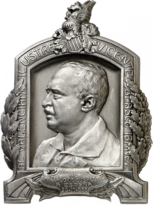 1933. II República. Repatriación de los restos mortales de Vicente Blasco Ibáñez...