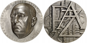 1964. Franco. XXV Años de Paz. Medalla. (RAH C-78). Grabador: F. Jesús. Autor: J. De Ávalos. Editor: Fábrica Nacional de Moneda y Timbre. Rara. Plata....