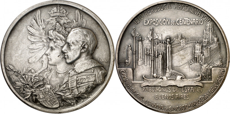 Argentina. 1910. Exposición del Centenario de la Independencia. Medalla. Grabado...