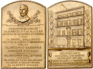 Argentina. s/d (1926). Casa del general San Martín. Medalla. Grabador: C. Rossi. Marca en canto: BRONCE. Ex Áureo & Calicó 03/02/2016, nº 2612. Bronce...
