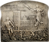 Francia. 1900. Pabellón de España en la Exposición Universal de París. Medalla. (Forrer V, 721) (Ruiz Trapero 1042 var metal) (V. 590 var metal). Grab...
