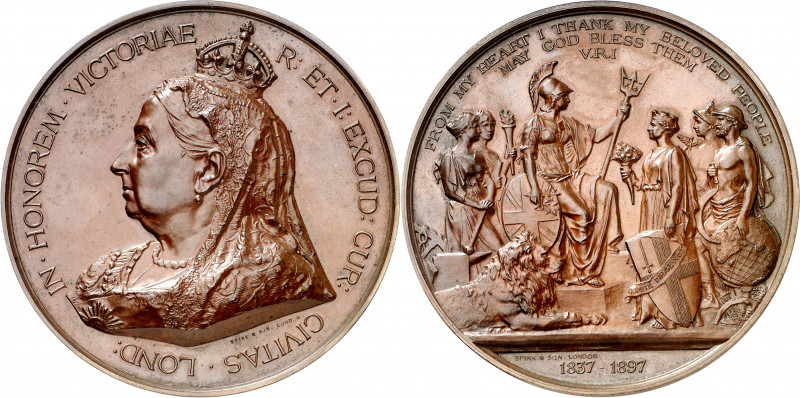 Gran Bretaña. 1897. La ciudad de Londres, en el jubileo de la reina Victoria. Me...