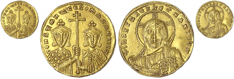 Kaiserreich
Constantin VII. und Romanus II., 945-959
Solidus 945/959. Beider H...