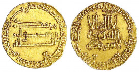 Abbasiden
Al Mansur, 754-775 (AH 136-157)
Dinar AH 154 = 771/772. Ohne Münzstättenangabe (Bagdad). 4,20 g.
sehr schön/vorzüglich. Bernardi 51. Albu...