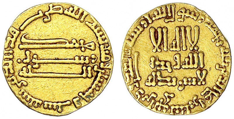 Abbasiden
Al Mansur, 754-775 (AH 136-157)
Dinar AH 156 = 773/774. Ohne Münzstä...