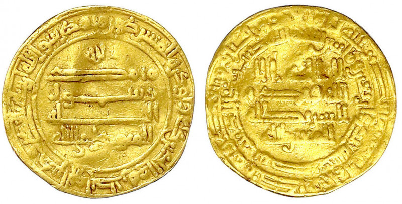 Abbasiden
Al Mutawakkil, 847-861 (AH 232-247)
Dinar AH 241 = 856/857, Misr. 4,...
