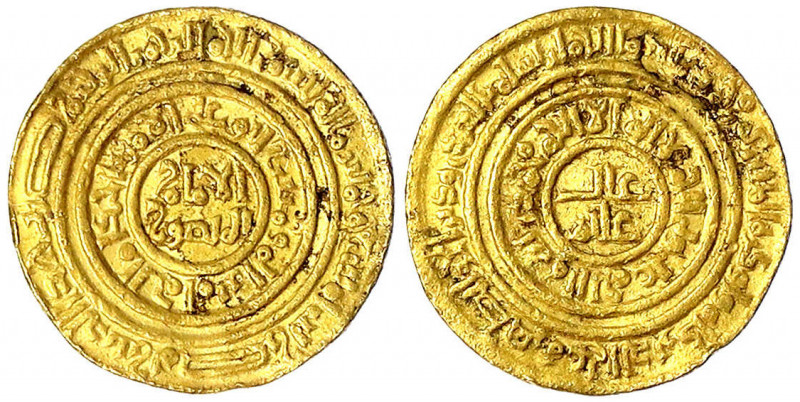 Fatimiden
Al Amir Abu Ali Al Mansur, AH 495-524/AD 1102-1130
Dinar AH 509 = 11...