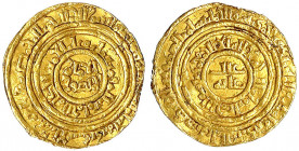 Fatimiden
Al Amir Abu Ali Al Mansur, AH 495-524/AD 1102-1130
Dinar AH 51x = 1116/1125, Al Iskandariya. 3,82 g.
sehr schön, beschnitten. Nicol 2455 ...