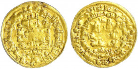 Ghaznawiden
Mahmud, 998-1031 (AH 388-421)
Dinar AH 414 = 1023/1024, Nishapur. 4,57 g.
schön/sehr schön. Album 1606.