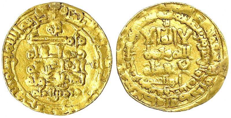 Ghaznawiden
Mahmud, 998-1031 (AH 388-421)
Dinar AH 415 = 1024/1025, Nishapur. ...