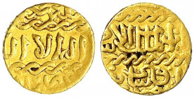 Mamluken
Al Ashraf Qaitbay, 1468-1496 (AH 873-901)
Ashrafi o.J., ohne Münzstättenangabe. 3,37 g.
sehr schön. Album 1027.