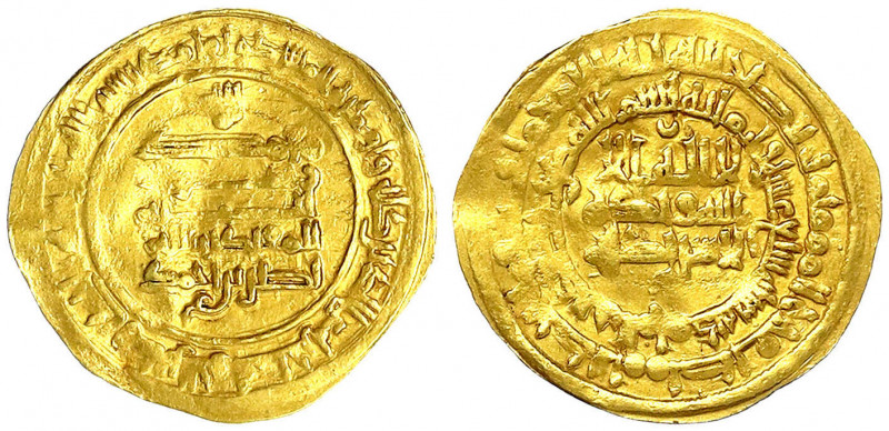 Samaniden
Nasr II. bin Ahmad 913-942 (AH 301-331)
Dinar AH 317 = 929/930, Al M...