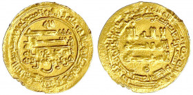 Tuluniden in Ägypten und Syrien
Harun bin Khumarawayh, 896-905 (AH 283-292)
Dinar AH 291 = 904/905, Misr. 3,45 g.
sehr schön/vorzüglich, Randfehler...